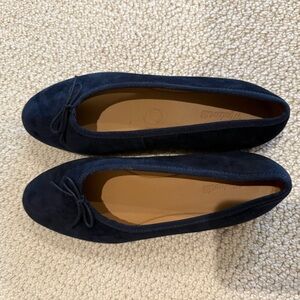 Madewell April Suede Ballet Flats in navy size 9